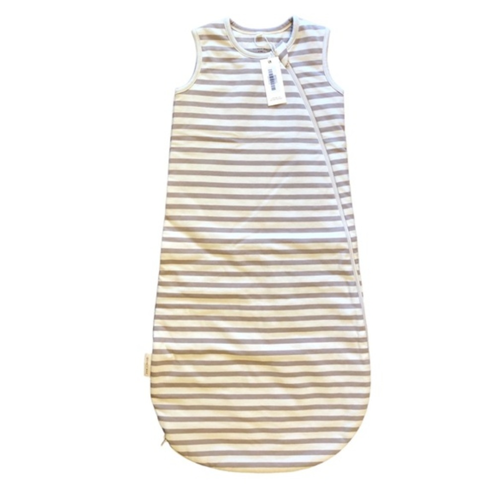 NWT Quincy Mae Organic Jersey Sleep Sack || Grey Stripe